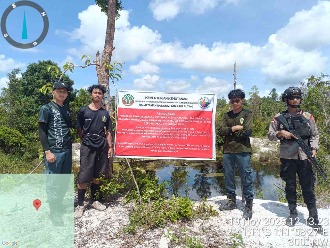 Gakkum Kehutanan GAKKUM KEHUTANAN AMANKAN 12 PELAKU PENAMBANGAN EMAS TANPA IZIN (PETI) DI TAMAN NASIONAL TANJUNG PUTING