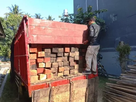 Kementerian Kehutanan Amankan Truk Pengangkut 79 Batang Kayu Olahan Diduga Ilegal Di Jember